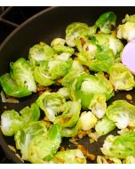 Brussels Sprout Leaves Sauteed With Lemon and Pistachios